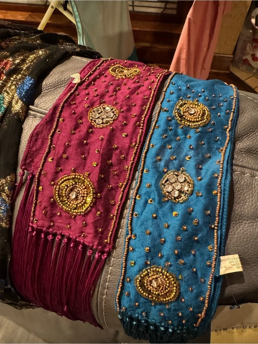 Set of 4 Vintage scarves/belts